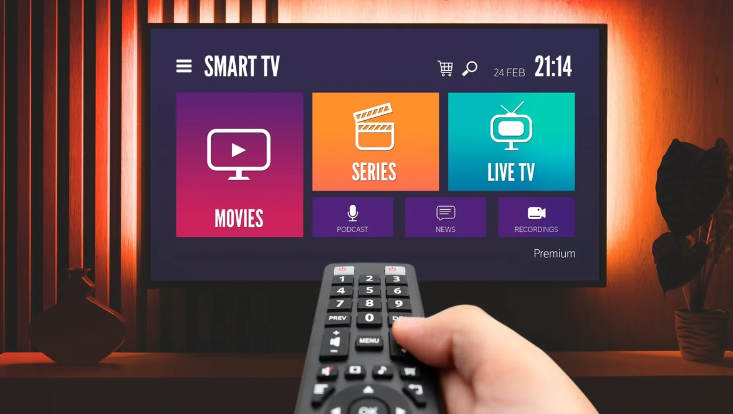 IPTV subscription Belgium pricing page with premium streaming setup