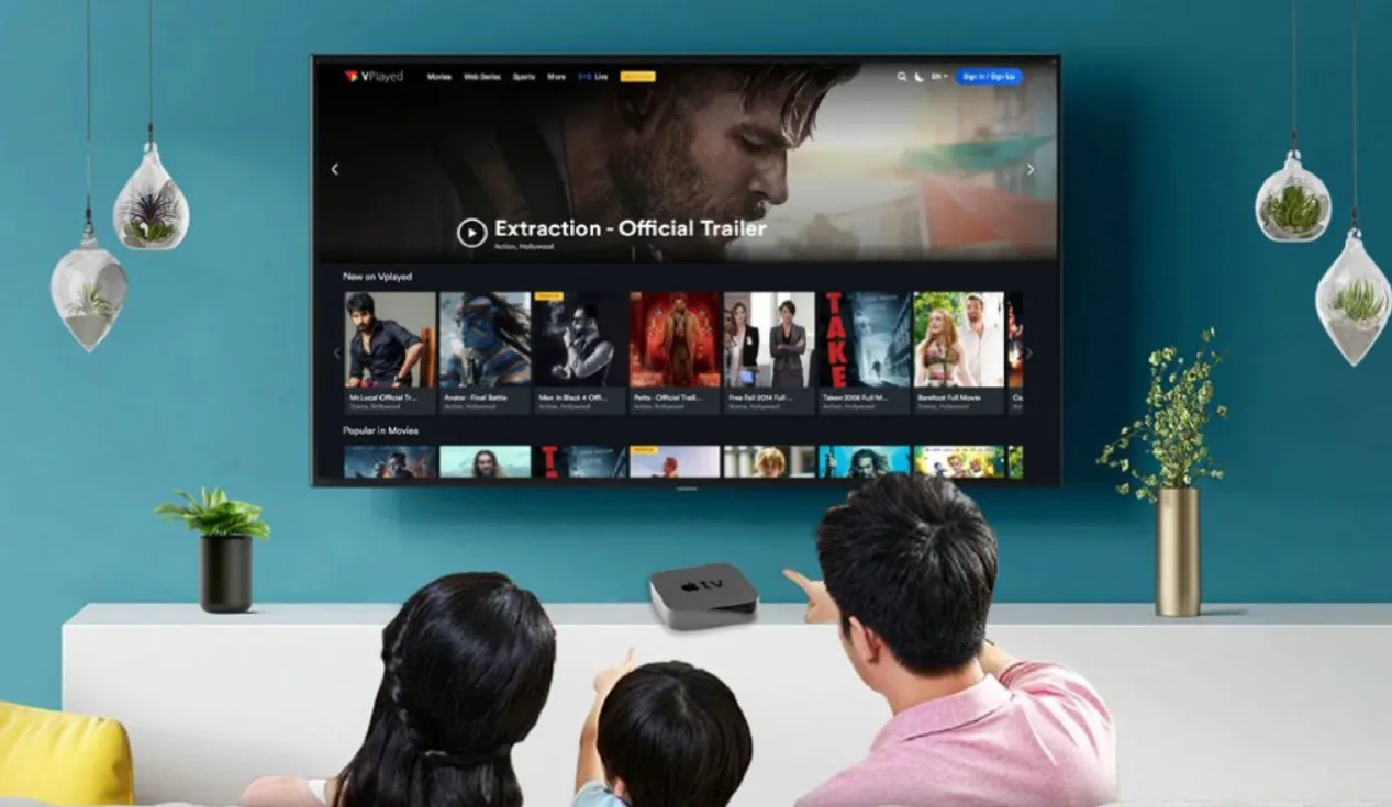 Belgian sports channels IPTV page with sports-focused streaming image